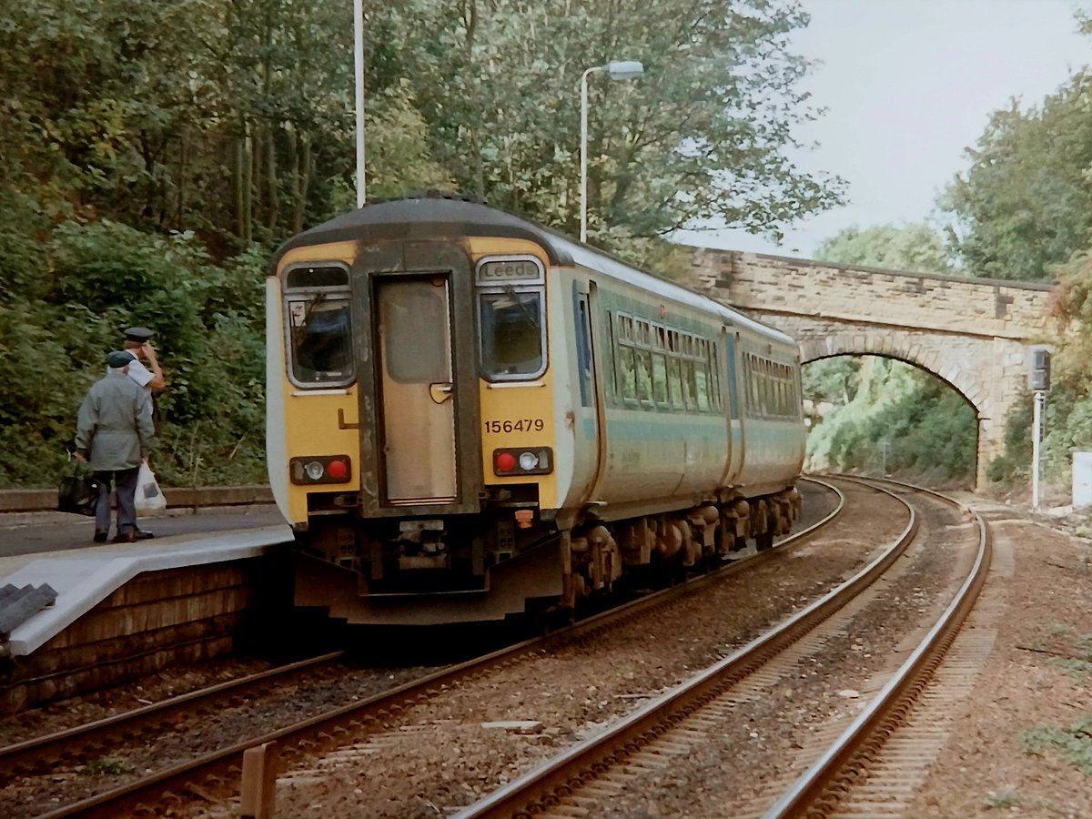 Invermuir's tweet image. 156479 working a Sheffield-Leeds service 5/10/96. #tmrguk #dmu #class156