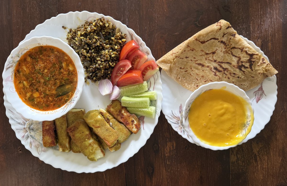 Festival special Protein Priority lunch plate.
#पुरणपोळी #healthylifestyle