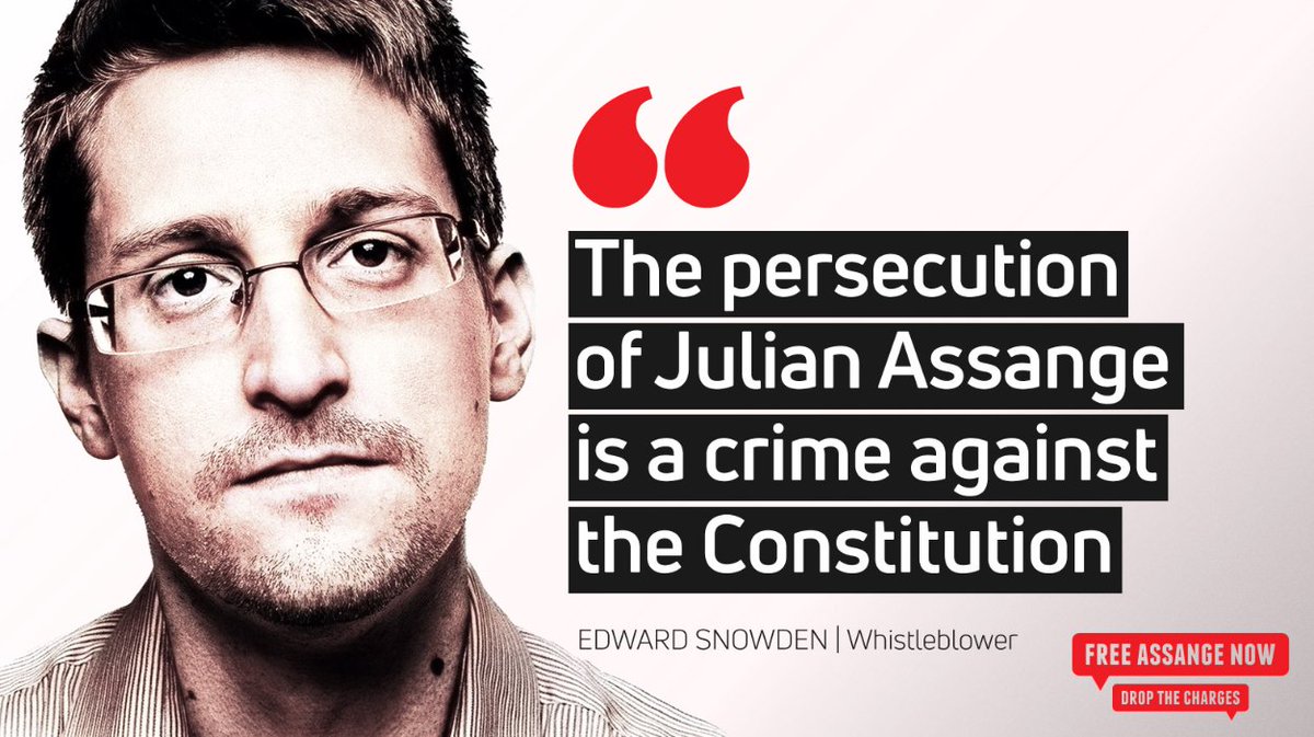 "Die Verfolgung von Julian Assange ist ein Verbrechen gegen die Verfassung"

-- Edward <a href="/Snowden/">Edward Snowden</a> 
NSA-Whistleblower

#PardonAssange
#JournalismIsNotACrime

via <a href="/SomersetBean/">Bean</a>