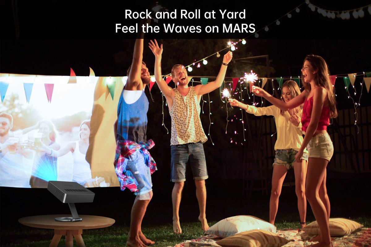 UnihertzMobile's tweet image. Concert vibes, under the stars 🌟  
Bring the party *anywhere* with MARS 🎶  
Buy now 👉 bit.ly/4lOxjnQ  
Aliexpress: bit.ly/3GnH4cy  
#Mars #MiniProjector #BigScreenEnergy #OutdoorParty
