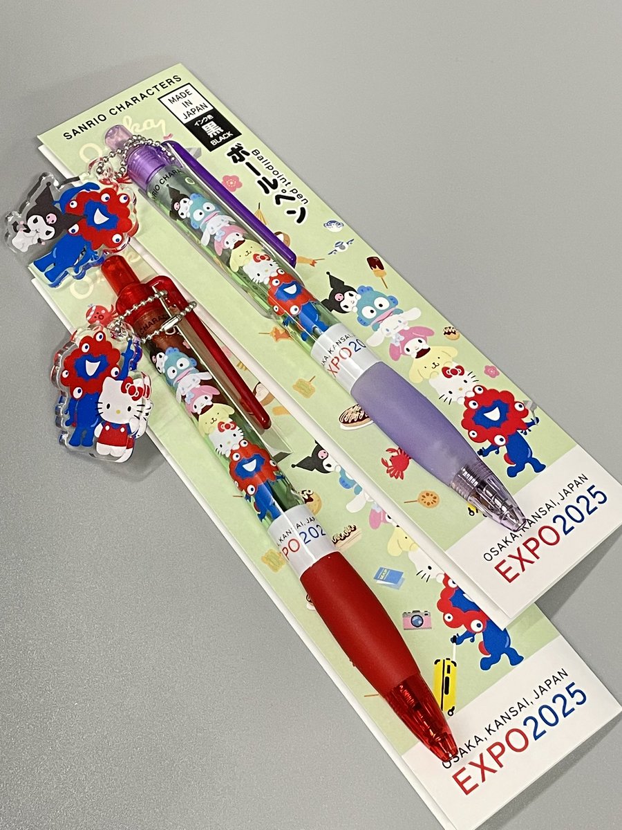 大阪万博とサンリオのコラボ商品が入荷♪ ボールペンの替芯は日本
