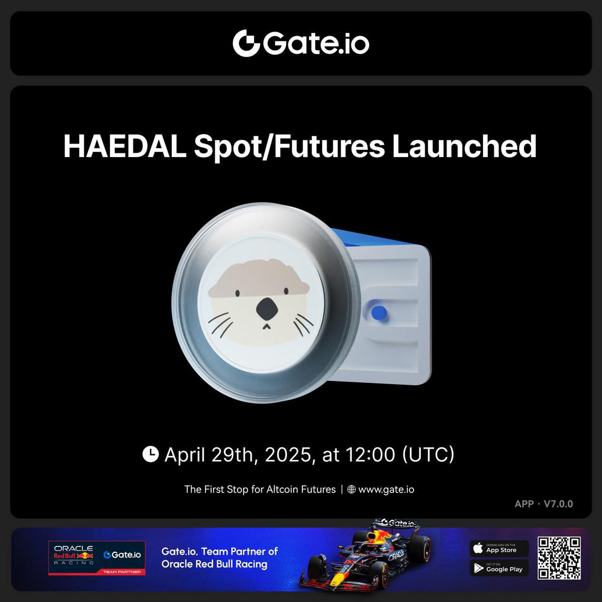CryptoGlobal_C's tweet photo. Maximize your yield with Haedal’s native liquid staking on #Sui!
Launches April 29 on https://t.co/UVtASDHqiv – don’t miss it!
https://t.co/V4S8MG5mCa
#HaedalProtocol #Gateio #Web3 #CryptoTrading #GateMemeBox #100xGems https://t.co/5bEIWnIk5H