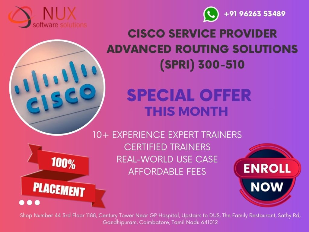 NuxSoftware's tweet photo. Cisco Service Provider Advanced Routing Solutions (SPRI) 300-510
#CiscoRoutingSolutions
#SPRITraining
#CiscoServiceProvider
#AdvancedRouting
#CiscoCertification
#ServiceProviderNetworking
#CCNPServiceProvider https://t.co/swerzrgA2G