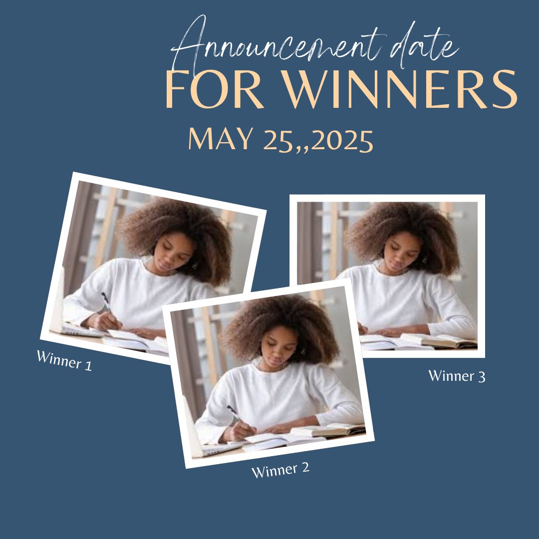 Announcement of winners for our essay writing competition is on May 25, 2025.