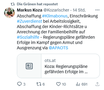 Politprimat's tweet photo. Wusstet ihr schon...?
Mateschitz, Haselsteiner und wir alle. haben den #Klimabonus bekommen um die Armut zu bekämpfen. 🤪
Die "Armut" die uns mit der CO2 Bepreisung erst aufgebürdet wurde! #kopftisch
PS: Hätten die #Grünen nicht so viel Geld verbrannt, wären die Sparmaßnahmen weniger nötig!