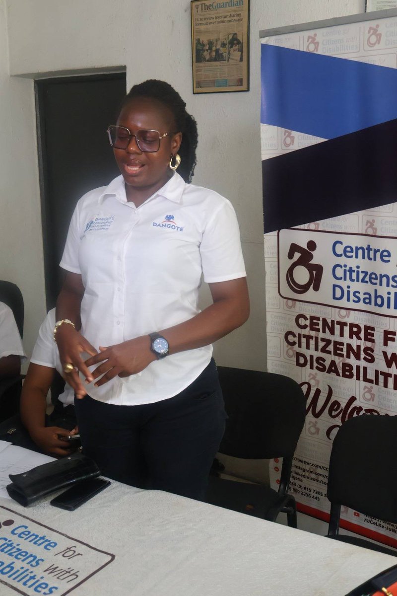CCDNigeria's tweet photo. On 24th April 2025, the Centre for Citizens with Disabilities with support from the Dangote Leadership Development Programme of the Dangote Groups empowered fourteen (14) persons with disabilities in Lagos State with wheelchair to enhance their mobility. The programme started with CCD team welcoming the representatives and used the opportunity to commend the Dangote group for taking this step in empowering persons with disabilities.

The team, led by the Internal Audit Manager, Dangote Sugar Refinery Plc (DSR), Lebimoyo Olubunmi commended CCD for the great work the Centre is doing in advocating for the rights and inclusion of persons with disabilities, particularly in empowering them and their families to maximize their potentials. Speaking further, she stated that Dangote Group is passionate about giving back to the society and as it is the culture of the organisation to ensure that everyone is given the opportunity to participate in society on an equal basis, the team came up with the programme to empower persons with with disabilities in Lagos State by distributing wheelchair to beneficiaries as a way to enhance their mobility and participation in the society.

The highlight of the programme was the distribution of the wheelchair to fourteen beneficiaries. Following the presentation, beneficiaries expressed profound joy for benefiting from the empowerment. They commended both organisations in their efforts to improve the lives of persons with disabilities. The moment was well captured as beneficiaries were receiving their  wheelchair.

The team appreciated the Centre and beneficiaries for making the programme a success, reiterating that they will continue to support and empower persons with disabilities towards enhancing their lives to contribute to the society.

@DangoteGroup