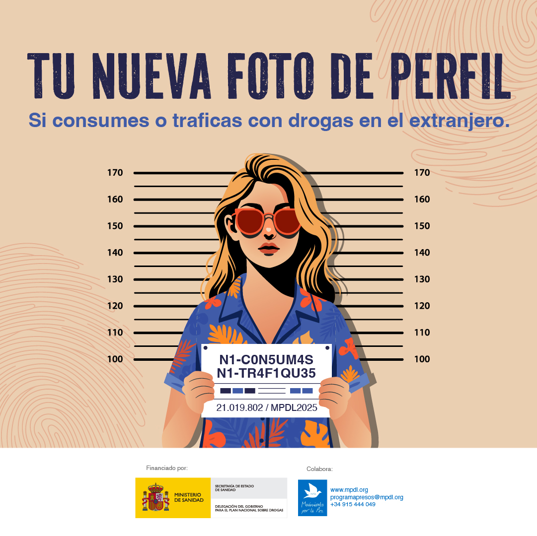 ¿Viajas al extranjero en estas fechas? Esto te interesa:

Las personas españolas detenidas en el extranjero por consumo o tráfico de drogas representan más de la mitad del total de las detenciones. El año pasado, más de 500.

¿Tu nueva foto de perfil? 👉 bit.ly/43LoJQ9