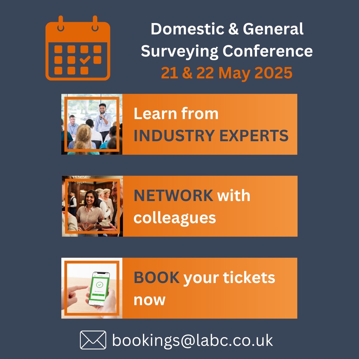 LABC is thrilled to confirm the programme for this year’s Domestic &amp; General Surveying Conference.

Join us for two packed days of expert speakers, networking, and insight into the latest developments in building safety and regulation.

Book now: ow.ly/rg6Y50VH9wJ