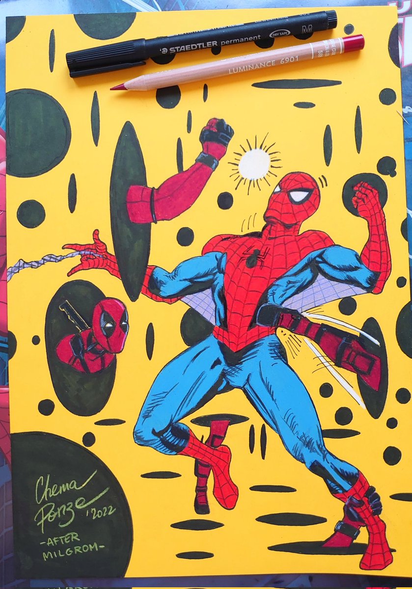 ¡Buenos días y feliz miércoles!
#art #Deadpool #SpiderMan