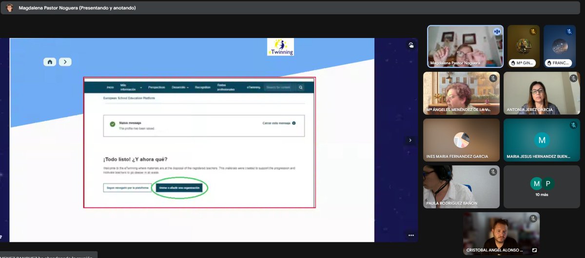 El martes 29 abril 2025 dió comienzo el curso "eTwinning Primeros Pasos" #eTwPrimerosPasos impartido por los embajadores #eTwinning  <a href="/eTwinnico/">etwinnico</a> su primera ponente <a href="/magpano/">Magdalena Pastor</a> organizado por el <a href="/CPRRegionMurcia/">CPR Región de Murcia</a>  y <a href="/ProgramasRM/">ProgramasRM</a>  un paseo por #eTwinning  <a href="/eTwinning_es/">eTwinning España</a> <a href="/eTwinningEurope/">eTwinningEurope</a>