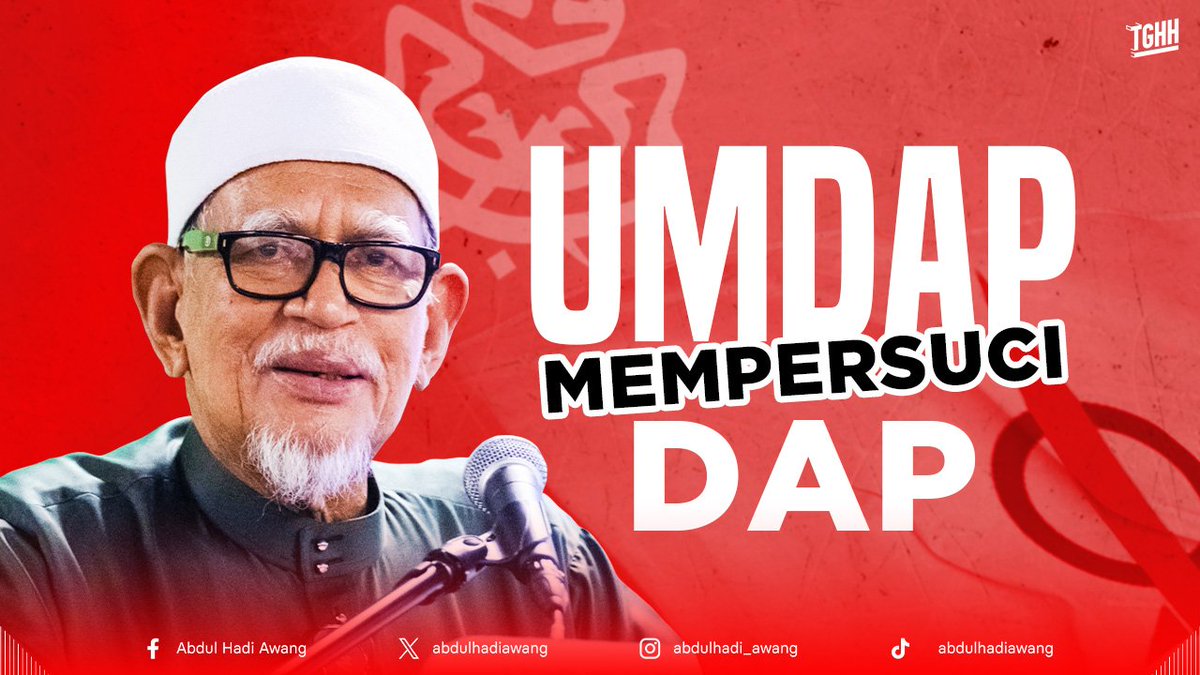 pas_johor's tweet photo. Minda Presiden PAS

UMDAP MEMPERSUCI DAP

Kemenangan UMNO bersama DAP (UMDAP) dalam Pilihan Raya Kecil (PRK) Ayer Kuning tidak bermakna memberikan kesan kepada Pilihan Raya Umum (PRU) dan Pilihan Raya Negeri (PRN) akan datang. https://t.co/ycVUOFHPku