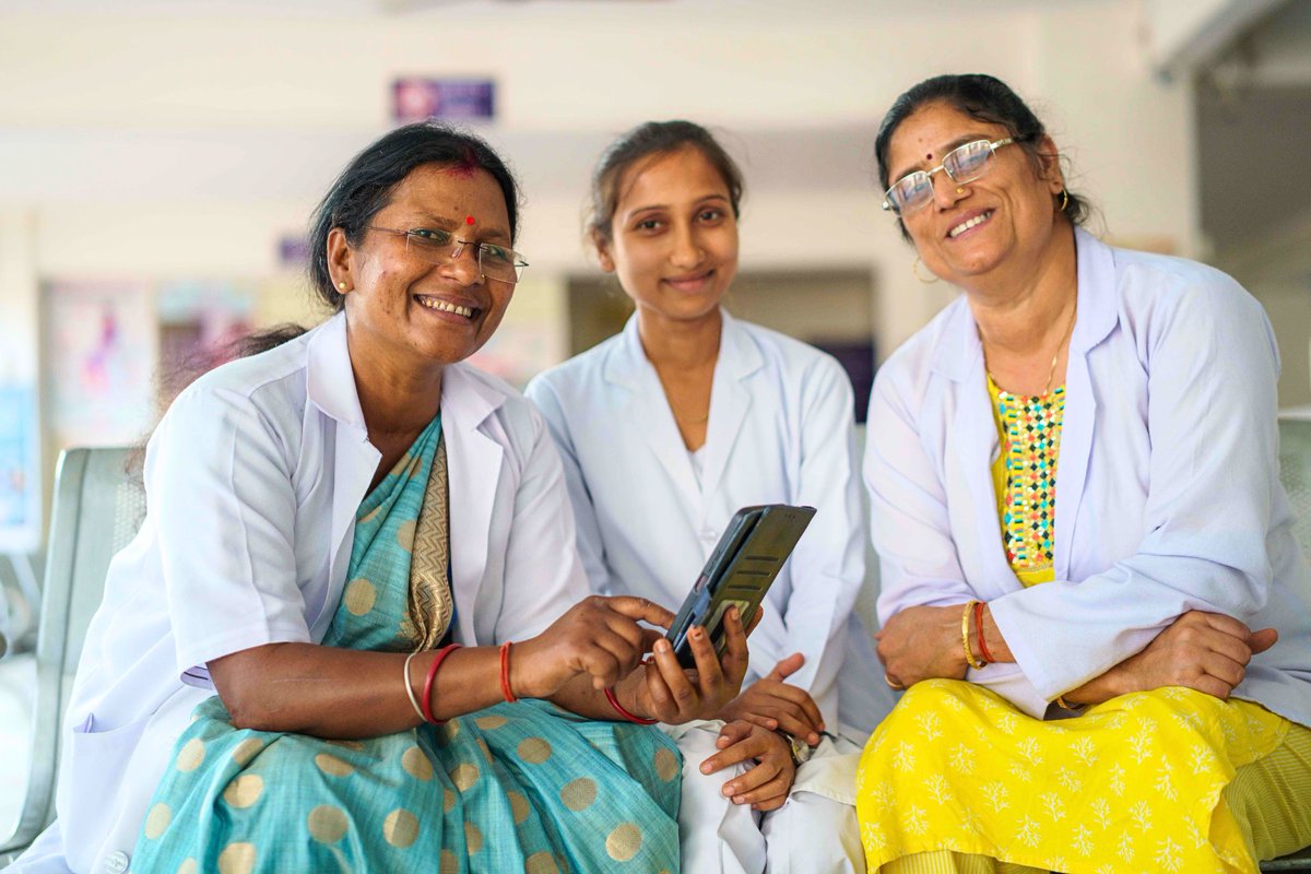 UNDP_India's tweet photo. “They said women like us couldn’t use technology. So we proved them wrong.”

Ten years ago, Nirmala & Rita were among the first frontline health workers trained on 🇮🇳’s #digitalhealth tool #eVIN.

Today, because of health workers like them, millions of children & pregnant women are vaccinated on time, every time—powering the world’s largest immunization drive 🌏

This is what digital health leadership looks like🙌
🔗 https://t.co/DiupKUpKIX  

#WorldImmunizationWeek

@MoHFW_INDIA @gavi @UNDPHIVHealth @UNDPasiapac @UNinIndia