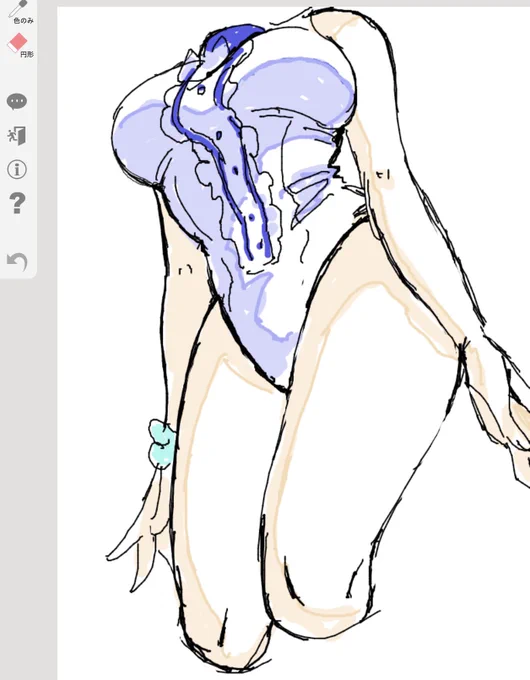 わた最のレオタードウタちゃんの女体をひたすら描きまくって楽しんでました。 