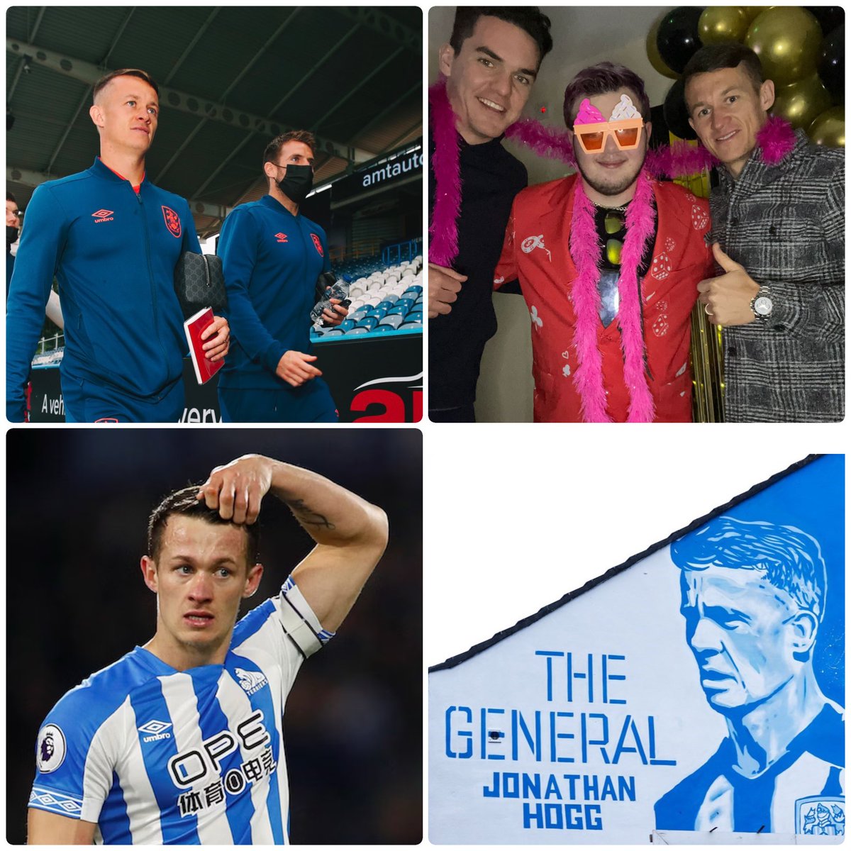 A true legend of our club !!! 🔵⚪️
It’s was privilege to have shared so many highs and lows with Hoggy the player, but even more so with Hoggy the man. Turning up at my sons 18th as small example of how he gives his all off the pitch as well as on it 👏 👏 #htafc #ThankYouHoggy