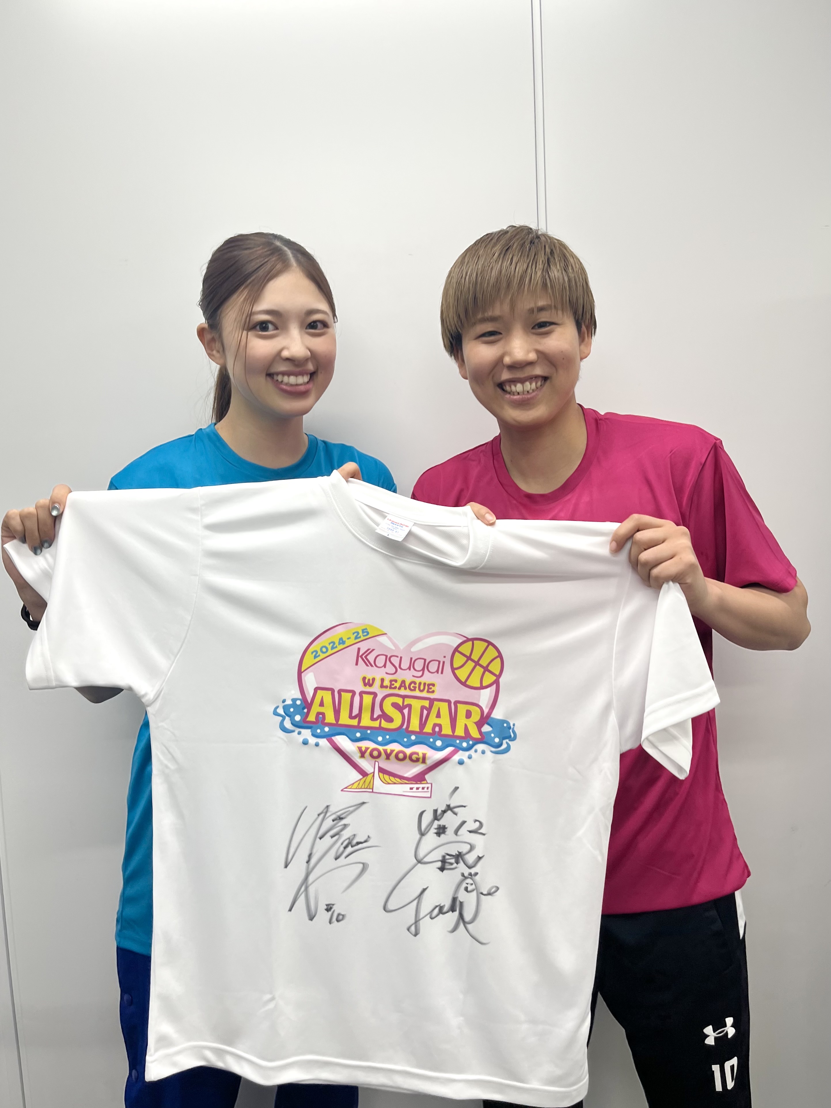 芸能人 愛用の通販 全選手サイン入り Tシャツ GREEN TEAM オールスター Wリーグ スポーツ選手