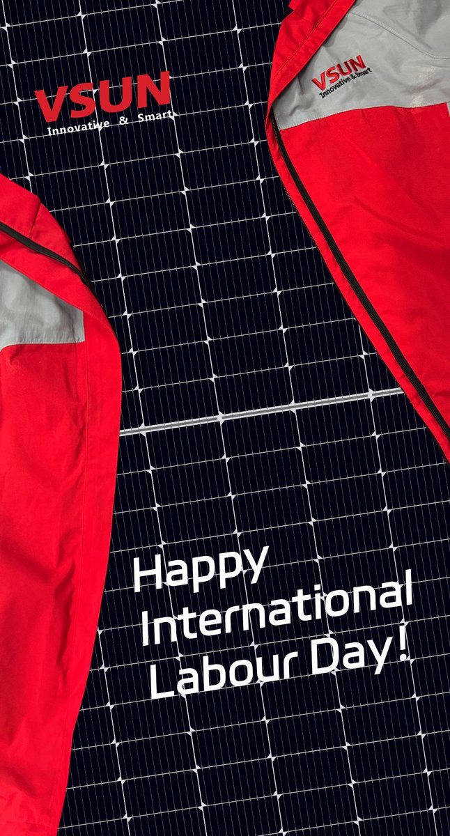 vsun_solar's tweet image. Happy International Labour Day!

Take a moment to focus on yourself, applaud your efforts, and congratulate yourself for your dedication and hard work!

#labourday #workers #VSUNSOLAR #SolarPower #SustainableFuture