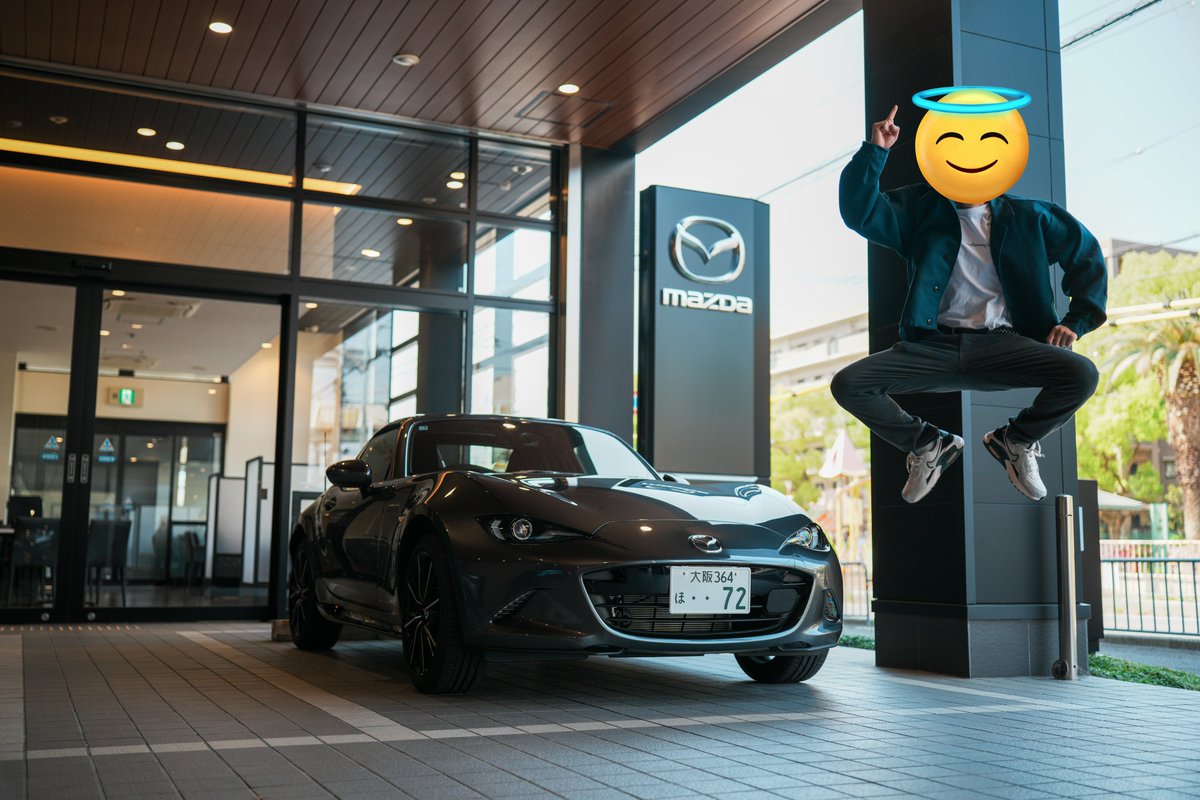 72t_u's tweet image. 【ご報告】
𝙈𝘼𝙕𝘿𝘼 𝙍𝙊𝘼𝘿𝙎𝙏𝘼𝙍 𝙍𝙁（𝟲𝙈𝙏）
𝑴𝑨𝑪𝑯𝑰𝑵𝑬 𝑮𝑹𝑨𝒀 𝑷𝑹𝑬𝑴𝑰𝑼𝑴 𝑴𝑬𝑻𝑨𝑳𝑳𝑰𝑪

納車されました‼️‼️‼️
NDERC（AT）→NDERE（MT）へ乗り換えとなります。
念願のMT、上手く乗りこなせるよう頑張ります💪
 #ロードスター #納車
#ロードスター乗りと繋がろう2025春