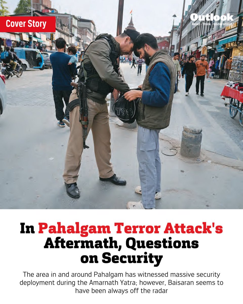 #OutlookMagazine Available on Amazon | A hail of bullets spilt blood in the bustling Baisaran meadow in South Kashmir’s Anantnag district on April 22. When the sound of gunshots rang out, terrified people, many of them tourists, scurried down the nearly three-km track that would