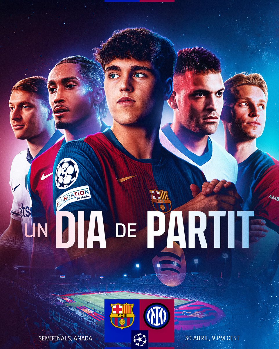 🏳️ من أي بلد ستُتابعون مباراة اليوم، وما توقعاتكم للنتيجة؟

⚽ برشلونة 🆚 إنتر ميلان

⏲️ الليلة في الأوقات التالية:

⏰07:00 🇲🇷 
⏰08:00 🇲🇦 🇩🇿 🇹🇳
⏰09:00 🇪🇸 🇱🇾 🇸🇩
⏰10:00 🇪🇬 🇱🇧 🇵🇸 🇸🇾 🇯🇴 🇸🇦 🇮🇶 🇰🇼 🇶🇦 🇧🇭 🇾🇪 🇸🇴
⏰11:00 🇦🇪 🇴🇲