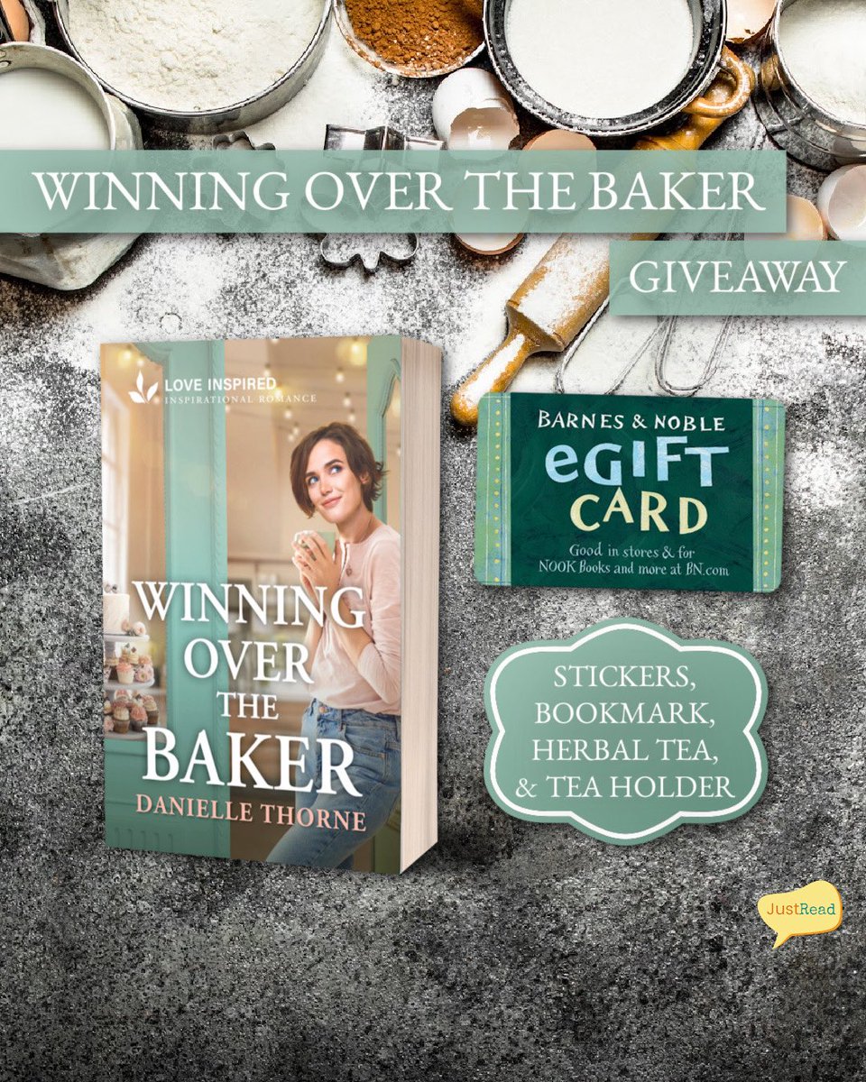 ➳Call Me CherryP♡♥︎ (@cherrypie0420) on Twitter photo ✨Giveaway Alert!✨
(1) winner will receive signed copy of the book, $25 Barnes & Noble gift card, Twinings Peach&Orange Herbal Tea, tea bag holder, stickers, and a bookmark! (see JustRead website for details)
⇒ Enter giveaway via <a href="/justreadtours/">justreadtours</a> profile link
#WinningOvertheBaker ✨Giveaway Alert!✨
(1) winner will receive signed copy of the book, $25 Barnes & Noble gift card, Twinings Peach&Orange Herbal Tea, tea bag holder, stickers, and a bookmark! (see JustRead website for details)
⇒ Enter giveaway via <a href="/justreadtours/">justreadtours</a> profile link
#WinningOvertheBaker
