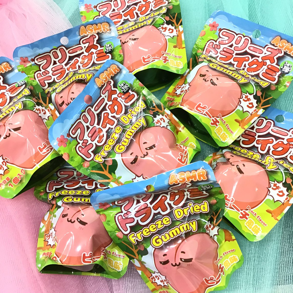 🍑新商品🍑 ＼ASMR話題沸騰中‼️／ グミなのにザクザク食感が新しい