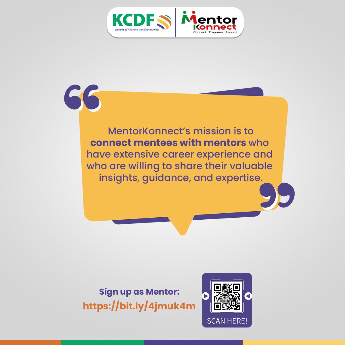 FOKCDFUS's tweet image. Mentor Konnect is looking for mentors with extensive career experience, who are willing to share their valuable insights, guidance, and expertise to empower mentees, promote professional development and share knowledge. 
Sign up as a mentor here: bit.ly/4jmuk4m #mentors