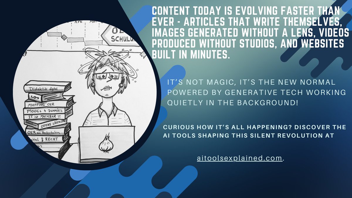 AIToolsX's tweet photo. Content is being created faster than ever with AI!

Discover the AI tools behind this silent revolution at https://t.co/nT9gxtbDiX.

#AI #AITools #ContentCreation #SmartTools #AudioGeneration #VideoGeneration #LogoDesign #WebsiteCreation #AIToolsExplained https://t.co/bSY3hjgH2Z