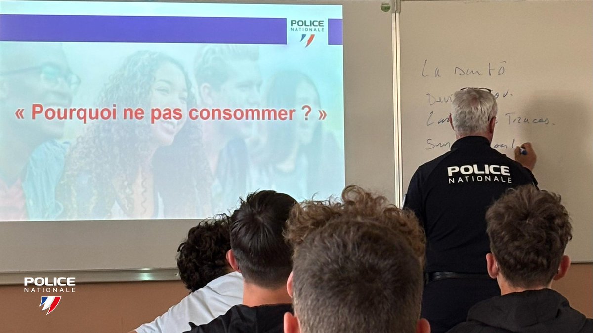 PoliceNat05's tweet image. #Sensibilisation au sein du lycée Paul Héraud de Gap.

À travers plusieurs interventions auprès de classes, un policier formateur est intervenu pour évoquer les dangers de la route en particulier en cas de consommation d’#alcool et/ou de #drogues.