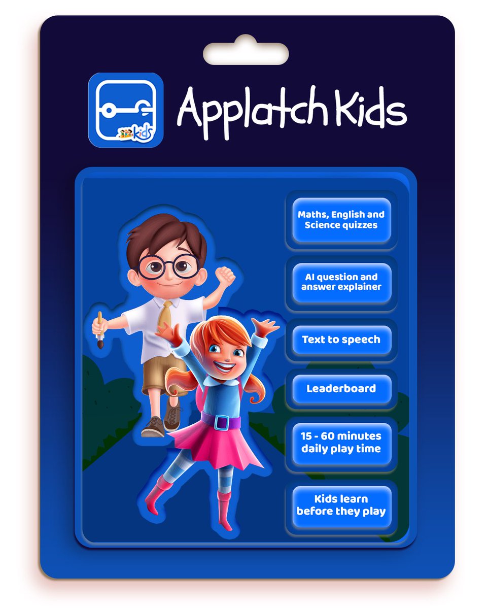 ACTION MODE: ON

Applatch kids is where kids learn before they play by solving Maths, English and Science quizzes. With Applatch Kids, your kids screen time is limited for tech balance.

Download Applatch Kids today on the App Store, Google Play, or Amazon Store.

#ActionMode
