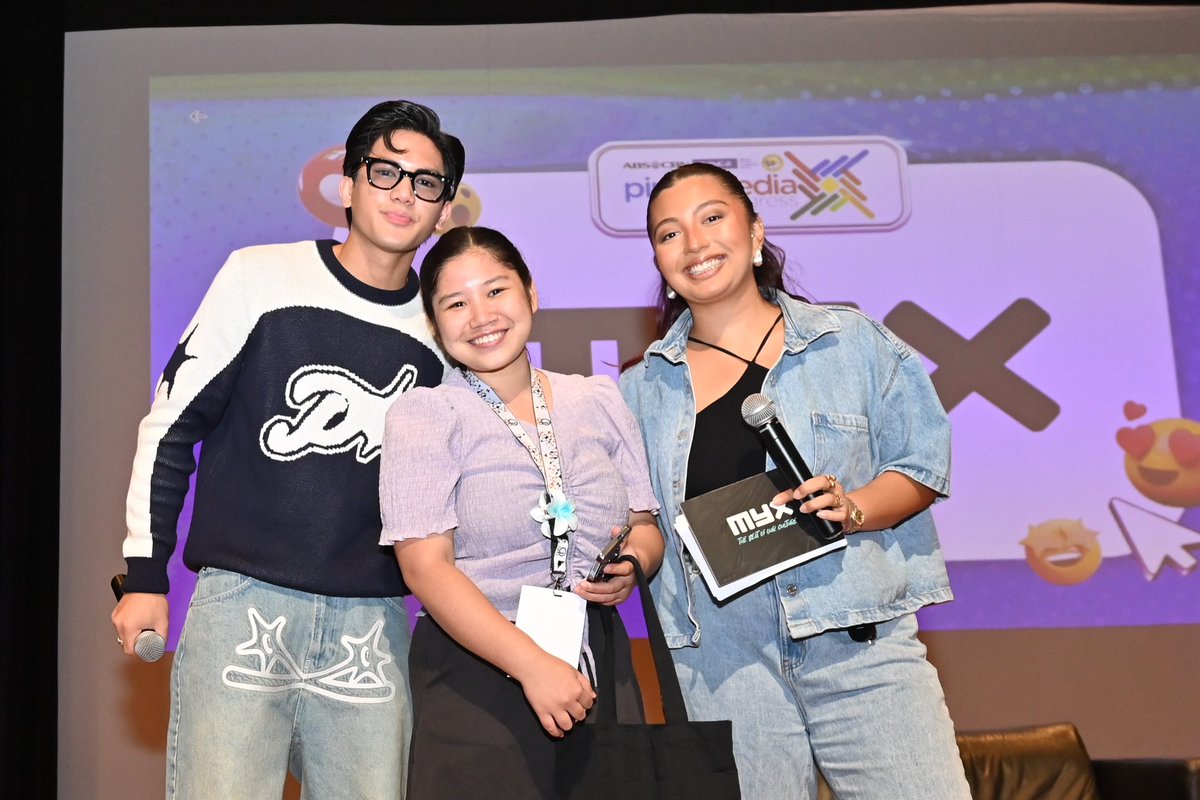 ABSCBNpr's tweet photo. They brought with them fun prizes and vigorous energy to our madlang ka-PMC!

#PinoyMediaCongress2025 #ABSCBN #WeArePACE #PACE50 #UMak #Kapamilya https://t.co/DwHaUMQyoq