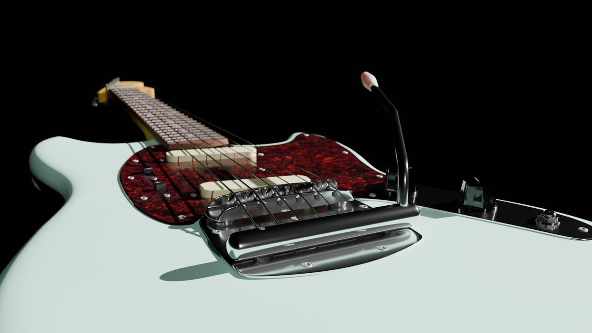 久しぶりにBlender
Fender Mustangを作りました
#blender #b3d #fender