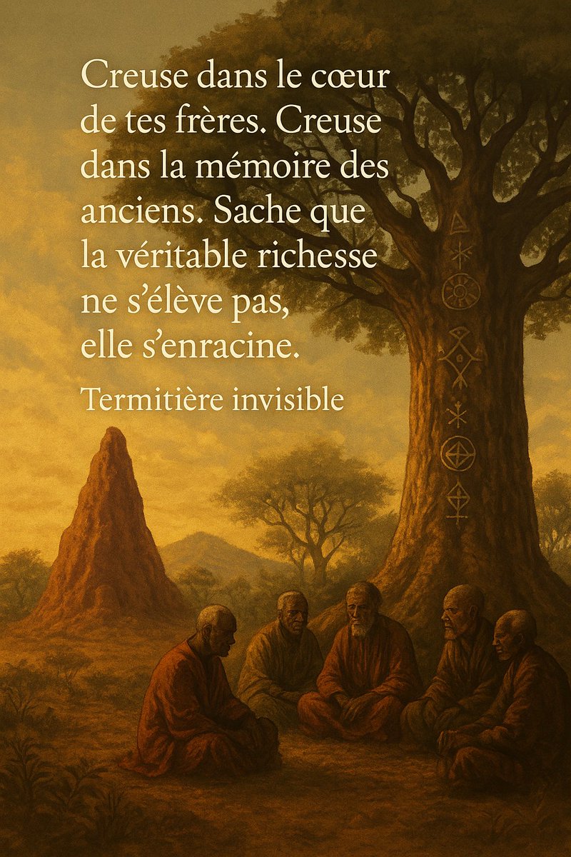 Dans un monde qui valorise ce qui brille, Termitière Invisible nous ramène à ce qui dure. 
Découvrez le livre . 
#Termitiere#Puissanceinvisible#Nouveauxrécits#