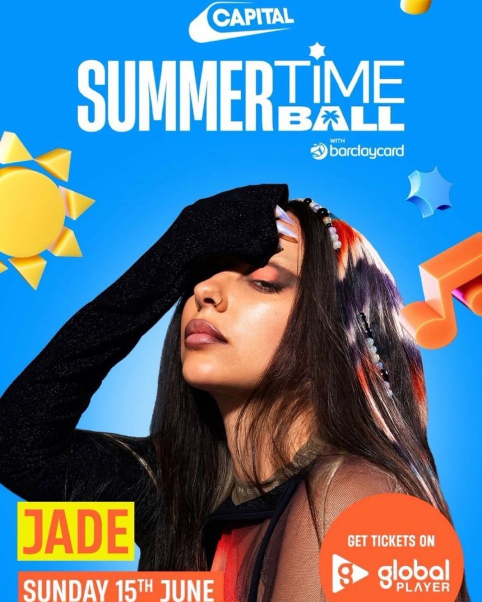 Jade is set to perform at the Capital’s Summertime Ball on June 15. 👏