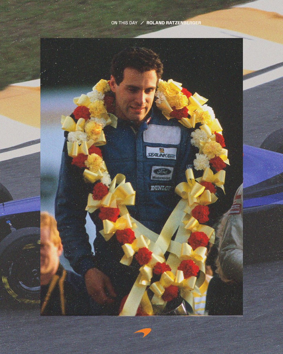 McLarenF1's tweet image. Remembering Roland Ratzenberger, who tragically lost his life on this day in 1994 🧡

#McLaren
