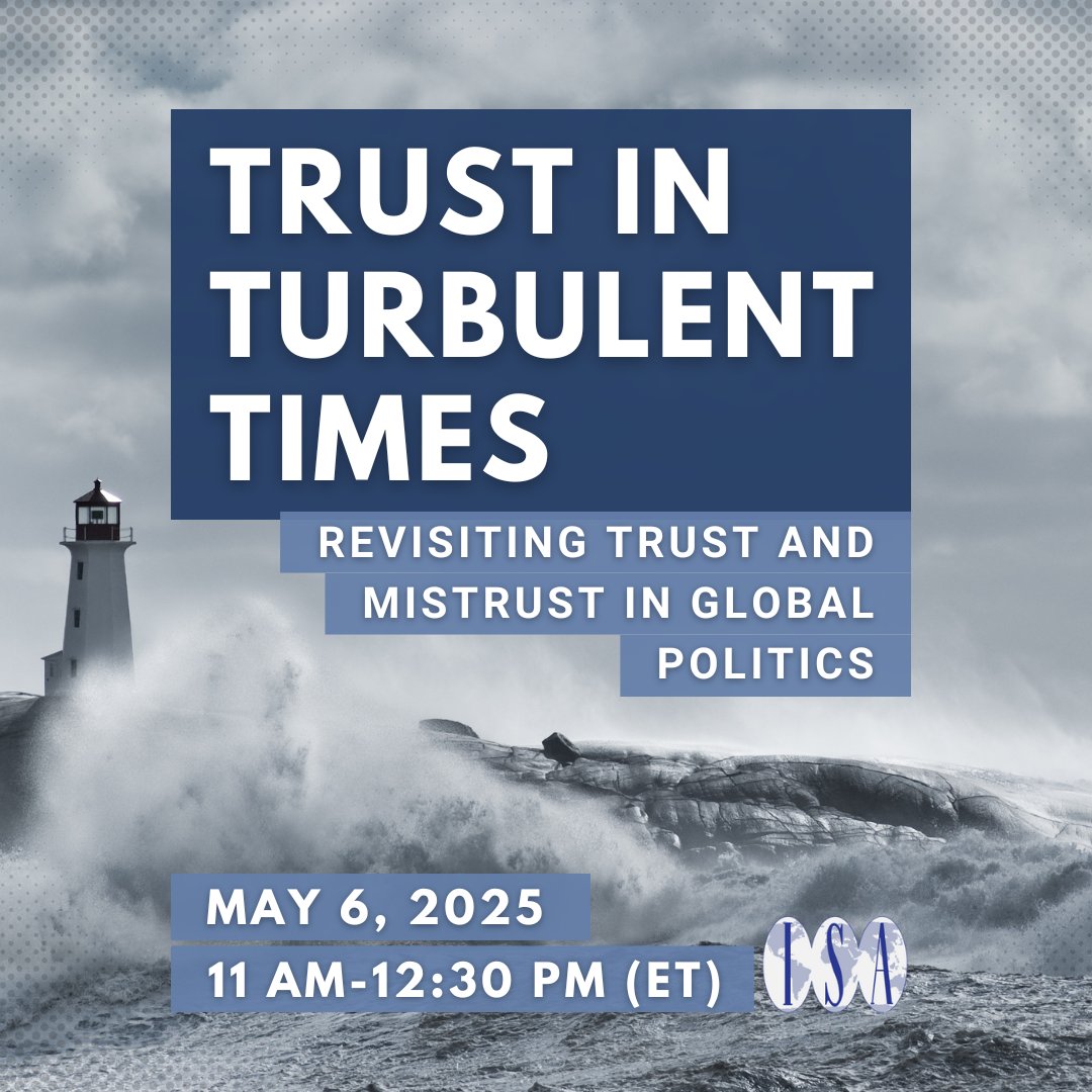 trust_ir's tweet image. There is a great @isanet event coming up! @DrEszterSimon  and @DrDavidJWilcox will be co-hosting alongside a stellar line-up of speakers: Andrew Kydd, Deborah Larson, @WheelerICCS   , @vckeating   . Register here: tinyurl.com/2dr5n9by