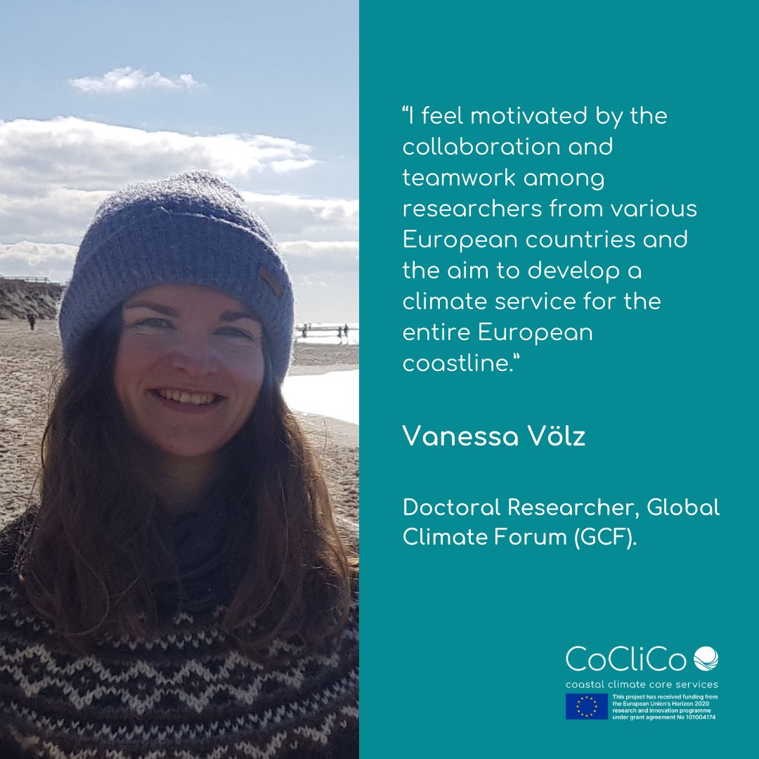 Meet Vanessa Völz, a doctoral researcher at the Global Climate Forum and CoCliCo, who is identifying where and when adaptation options are economically sensible. 

📖 Curious? Read our blog: coclicoservices.eu/meet-vanessa-v…

#CoastalAdaptation #ClimateEconomics #SeaLevelRise #CoCliCo