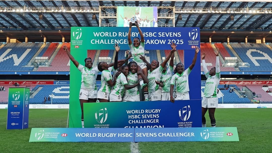 CarolRadull's tweet photo. After winning the 1st and 2nd legs and claiming bronze in the 3rd, the Kenya Lionesses were crowned HSBC Challenger Series CHAMPIONS, finishing TOP of the standings. 

They now head to Los Angeles for the promotion playoffs on May 3–4, where they will face Spain, Brazil and Colombia.

All the best, ladies

#MPESAPowersRugby7s
#SafaricomRugby
#MPESABehindEveryMoment