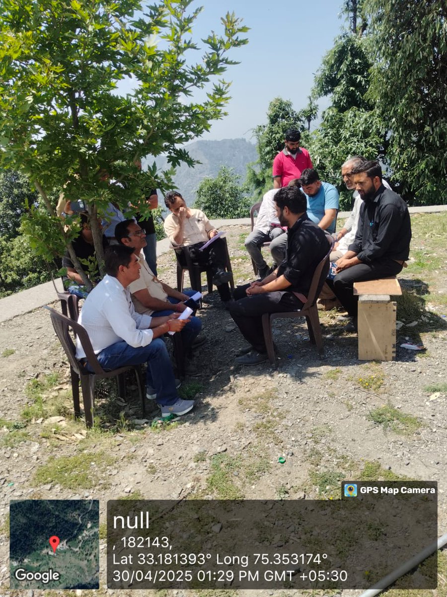 Assessment Team Visited Panchayat Halqa at Diyargalli Bibrota and interacted with people affected by the recent hailstorm and flash floods. Damage report was noted for necessary action <a href="/BaseerUlHaqIAS/">Baseer Ul Haq Choudhary</a> <a href="/Rameshkumarias/">Ramesh Kummar</a> <a href="/diprjk/">Information & PR, J&K</a>