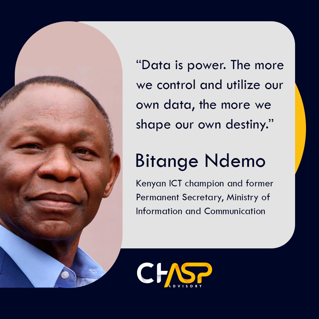 As Prof. Bitange Ndemo reminds us, "Data is power."

At CHASP Advisory, our #Data Science Division supports governments and partners in not just gathering data but truly owning and using it to create positive change and improve lives.

🔗 Learn more: chasp.co.ke/data-science-d…