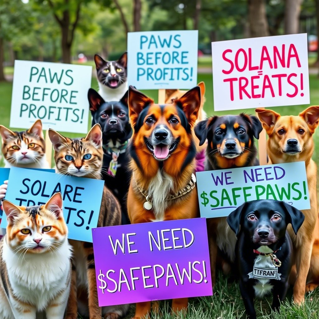 safesolan's tweet photo. 🐾 BREAKING: #MakePetsSafeAgain is launching $SAFEPAWS on Solana!
We’re on a mission to save pets and push for government action to support:
✅ Rescue teams
✅ Animal shelters
✅ Pet owners in need
Like, RT, Drop your Sol Wallet https://t.co/H9Ba1OeUzs
