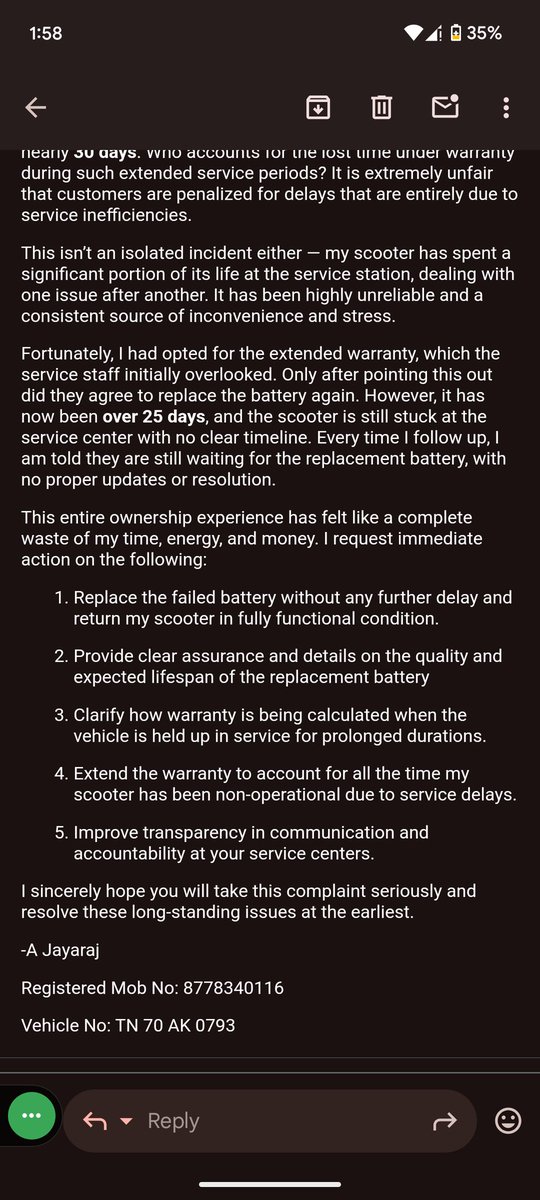 prinzenithin's tweet photo. @bhash Hahaha Looks so cool @bhash  But First  Do Provide Proper Service to existing customers, No point in show a cool prototype when you miserably fail in implementing it, Made a huge mistake buying the S1, bro. This is what you get for trying to support Indian brands. https://t.co/w1v29oLQVt