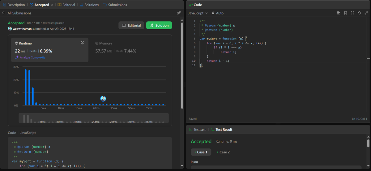 webwithaman's tweet photo. Week 13 Progress Recap:

Worked on JS/DSA: Recursion tasks, GCD, Sieve, Pow func. Solved math &amp; number probs: Factorial, Square Root, Fibonacci. 

Full details here: https://t.co/TZWhCWkFh9

@harshbhaiyaa #Week13 #WebDevelopment #FullStackDev @sheryians_ #100DaysOfLearning https://t.co/q4CM5HkWdv