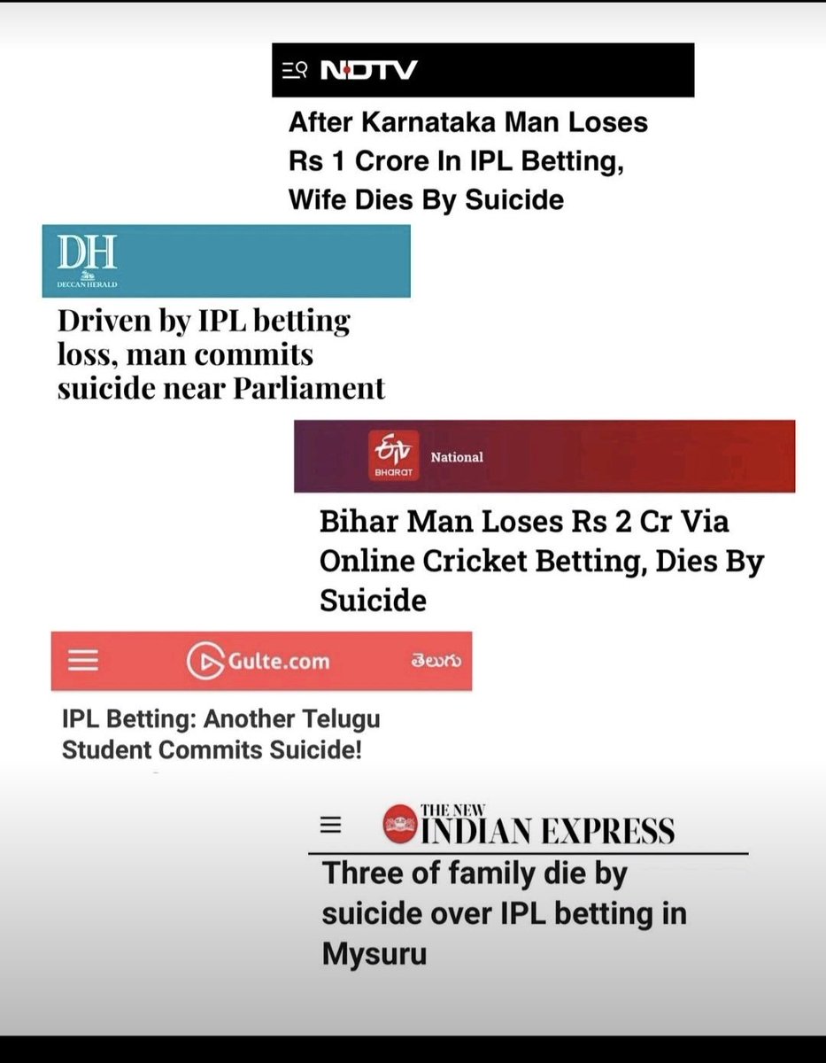 AkshayNahata5's tweet photo. Betting hits all-time-high - Rs 8.5 lakh crore in India due to IPL: People dying everyday after losses, Over 1/5th of India is now actively using betting &amp; fantasy sports platforms.
#IPL2025 #betting #Dream11 #Cricket https://t.co/GXw1BJbbkA