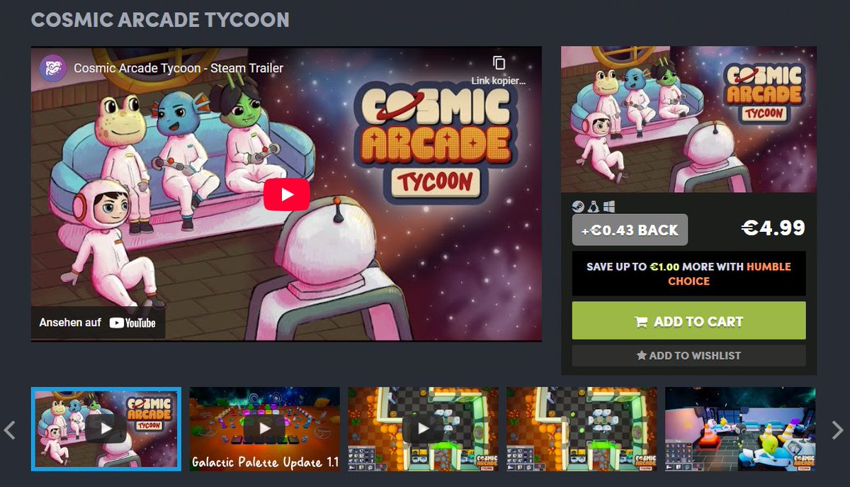 NebulaNookGames's tweet photo. 🎮 Big News from NebulaNookGames! 🚀
We’re thrilled to announce that Cosmic Arcade Tycoon is now available on the Humble Store! 🕹️✨
Build the arcade of your dreams and manage your business empire across the stars.

👉 Grab it now on Humble: https://t.co/RqrRAkb4pW https://t.co/TYexcpBtoG