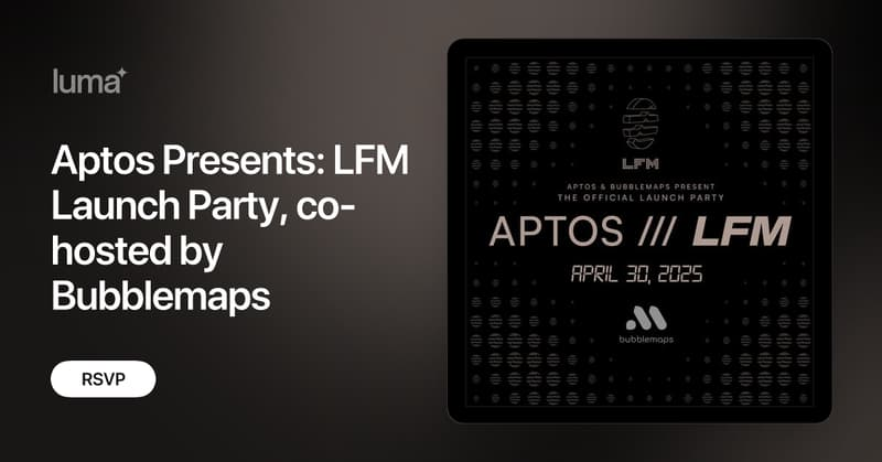 AmnisFinance's tweet photo. Amnis Finance is proud to be a part of the upcoming @Aptos ecosystem event, co-hosted by @Bubblemaps!

Where liquid staking meets next-level yield strategies.

Innovators, investors, and visionaries — all in one place.

⏰ April 30, 7:00 PM GMT+4
📍 Ayyam Gallery, Dubai

Join us here: 👉https://t.co/nw0Fxqp5vD