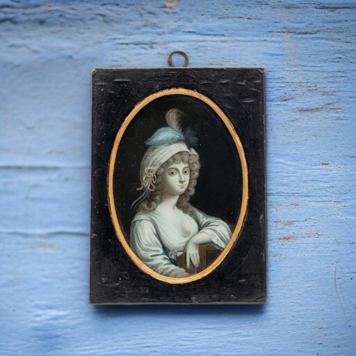 18th-Century portrait miniature on glass.

Undertaken by an unknown but accomplished hand.

Only 15 cm x 11 cm (including the frame).

Available from us @holtantiquesltd

#portraitonglass #fineart #wallart #wallartwork #antiques #antiqueportraitminiature