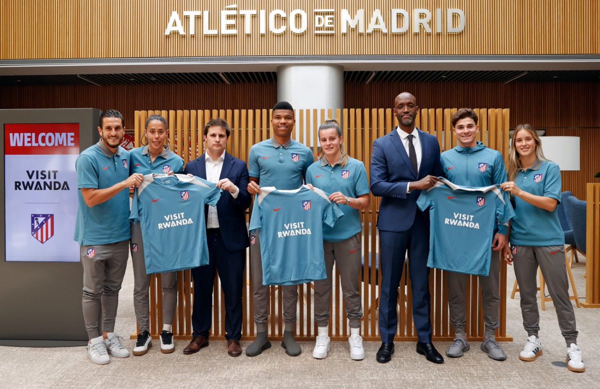 #BREAKING: Rwanda Development Board (RDB) and Spanish giants Atlético de Madrid announce a historic partnership under the ‘Visit Rwanda’ brand on Wednesday, April 30.

Visit Rwanda branding will feature on training kits, match jerseys, and across the Metropolitano Stadium.