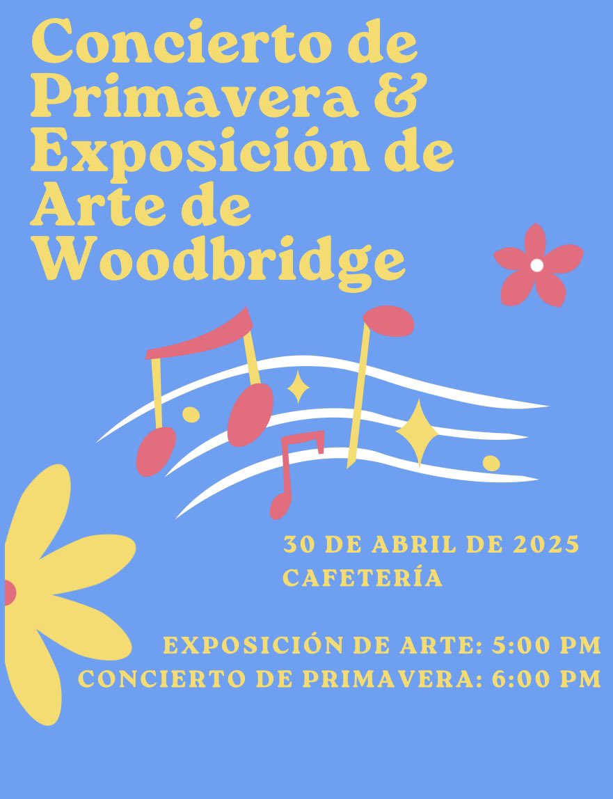 WoodbridgeElem (@woodbridgeelem) on Twitter photo Don’t miss the Art Show & Spring Music Concert this evening in the cafeteria!
Doors open at 5:00 PM.
#WeBelieve <a href="/HillsboroughSch/">Hillsborough Schools</a> Don’t miss the Art Show & Spring Music Concert this evening in the cafeteria!
Doors open at 5:00 PM.
#WeBelieve <a href="/HillsboroughSch/">Hillsborough Schools</a>