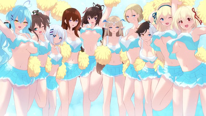 The girls in the voting pool on my Patreon this month. 