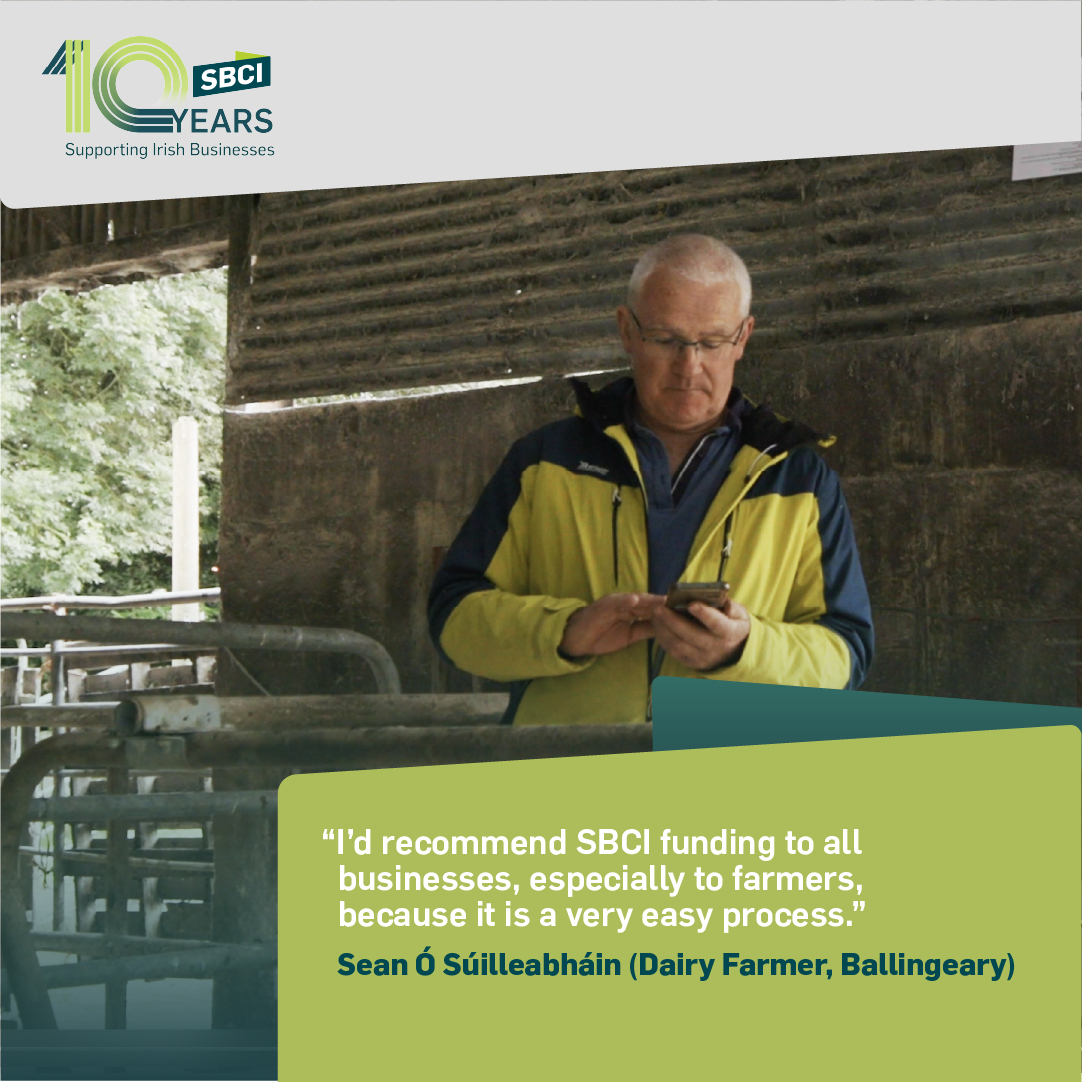 SBCI (@sbcireland) on Twitter photo 📢 At SBCI, we take pride in supporting farmers through our low-cost funding for the past ten years. 👨🌾
We are delighted that Seán would recommend our funding to other farmers looking to improve and expand their own business 💪
Visit sbci.gov.ie
<a href="/agriculture_ie/">Dept of Agriculture, Food and the Marine</a> 📢 At SBCI, we take pride in supporting farmers through our low-cost funding for the past ten years. 👨🌾
We are delighted that Seán would recommend our funding to other farmers looking to improve and expand their own business 💪
Visit sbci.gov.ie
<a href="/agriculture_ie/">Dept of Agriculture, Food and the Marine</a>